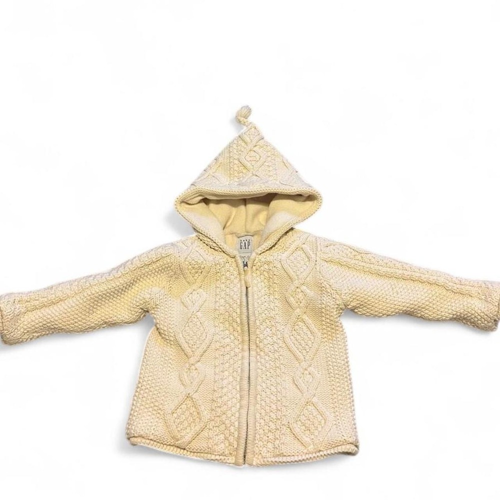 Baby Gap Cream Cable Knit Nordic Style Sweater